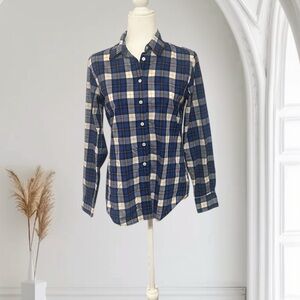 Banana Republic Blue Plaid Shirt